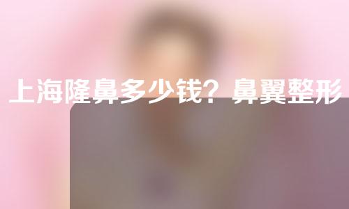 上海隆鼻多少钱？鼻翼整形怎么样？