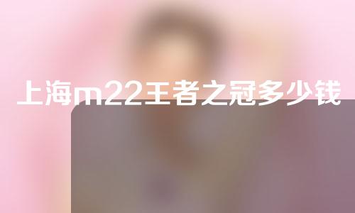 上海m22王者之冠多少钱