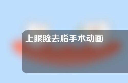 上眼睑去脂手术动画