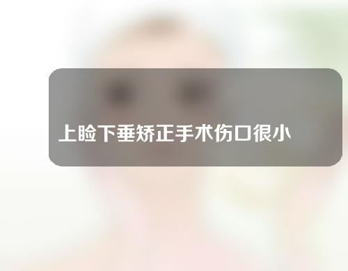 上睑下垂矫正手术伤口很小是吗