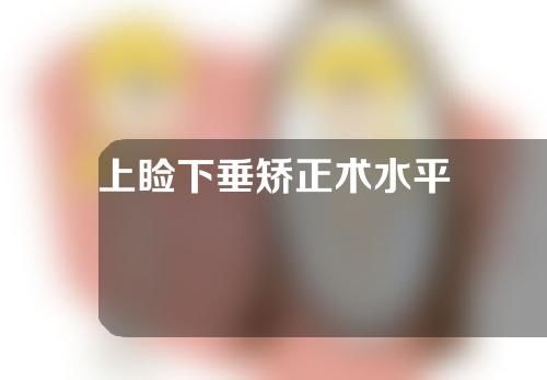 上睑下垂矫正术水平