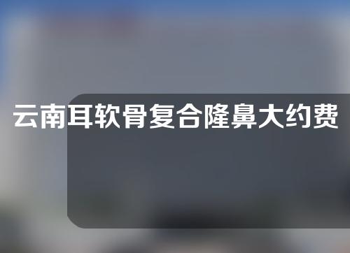 云南耳软骨复合隆鼻大约费用是多少(做耳软骨隆鼻要多少钱)