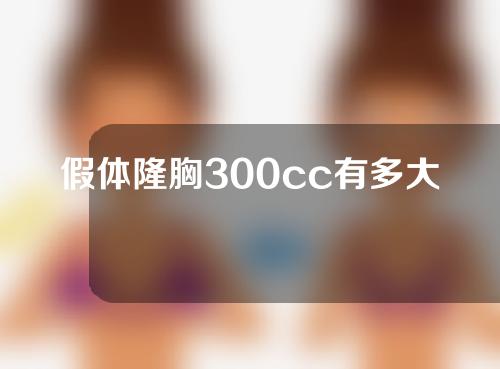 假体隆胸300cc有多大？