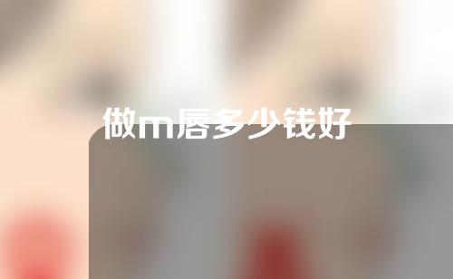 做m唇多少钱好