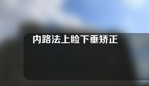 内路法上睑下垂矫正