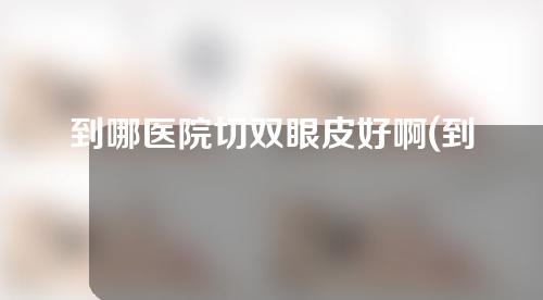 到哪医院切双眼皮好啊(到哪医院切双眼皮好啊图片)