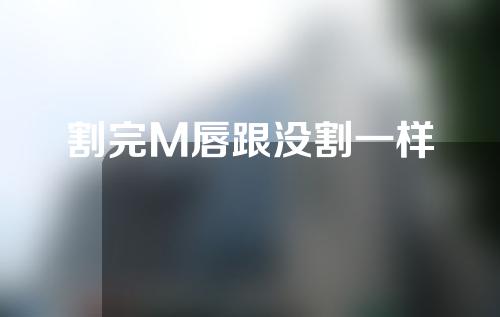 割完M唇跟没割一样