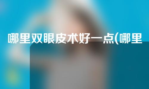 哪里双眼皮术好一点(哪里双眼皮术好一点呢)