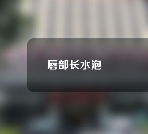 唇部长水泡