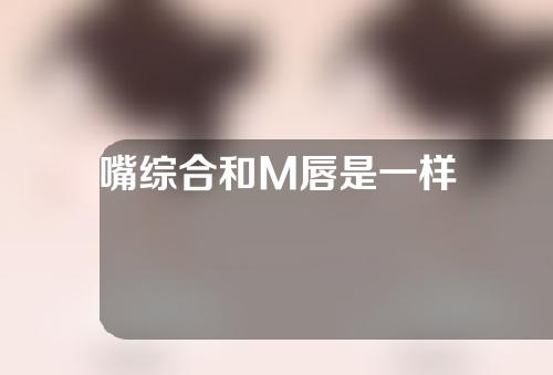 嘴综合和M唇是一样