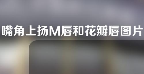 嘴角上扬M唇和花瓣唇图片