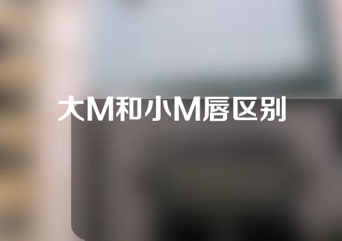 大M和小M唇区别