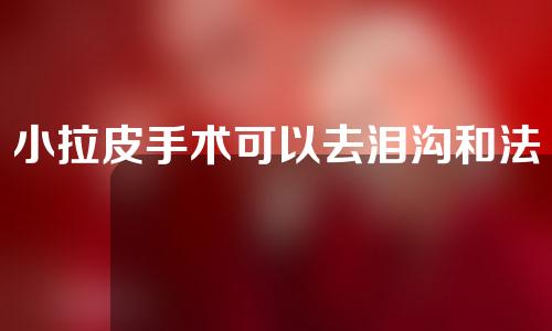 小拉皮手术可以去泪沟和法令纹吗？这就是美丽秘诀！