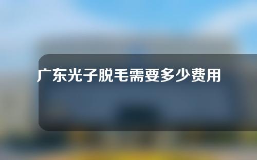 广东光子脱毛需要多少费用(广东光子脱毛需要多少费用一次)