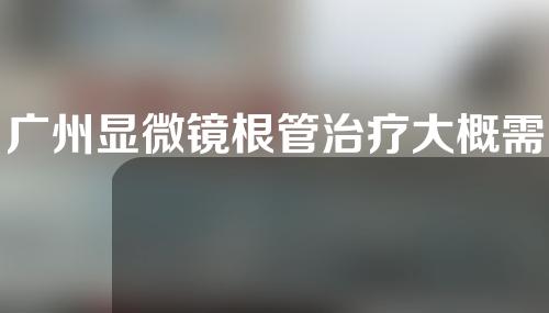 广州显微镜根管治疗大概需要多少钱(广州显微镜根管治疗大概需要多少钱呢)