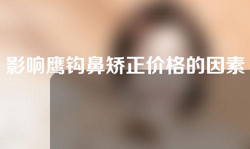 影响鹰钩鼻矫正价格的因素有哪些？