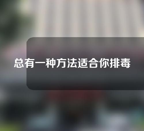总有一种方法适合你排毒