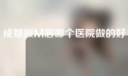 成都做M唇哪个医院做的好