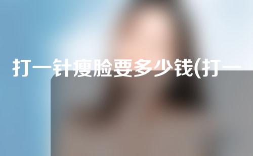打一针瘦脸要多少钱(打一针瘦脸要多少钱呢)