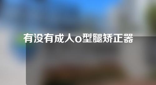 有没有成人o型腿矫正器