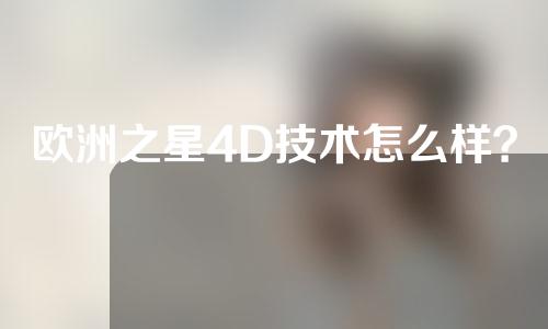 欧洲之星4D技术怎么样？附相关内容分享