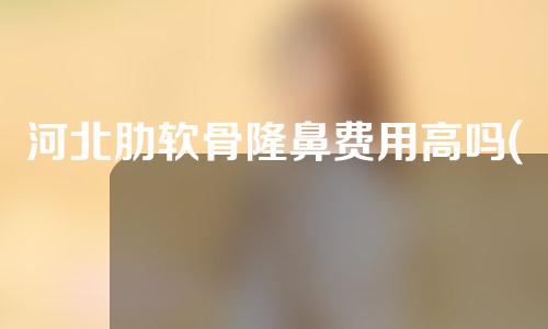 河北肋软骨隆鼻费用高吗(天津肋软骨隆鼻)