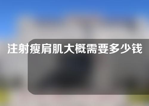注射瘦肩肌大概需要多少钱(注射瘦肩肌：价格咨询与考量)