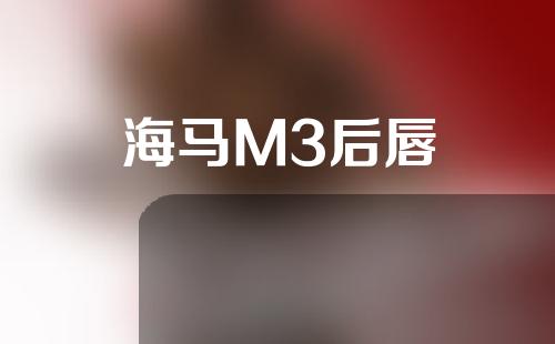 海马M3后唇