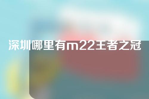 深圳哪里有m22王者之冠