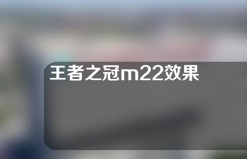 王者之冠m22效果