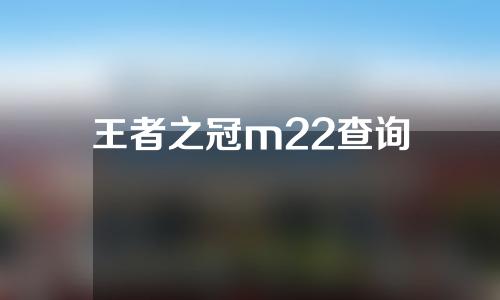 王者之冠m22查询
