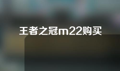 王者之冠m22购买