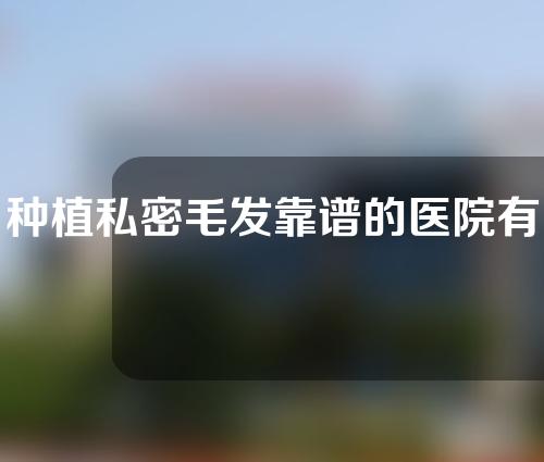 种植私密毛发靠谱的医院有哪些（种植毛发收费多少）