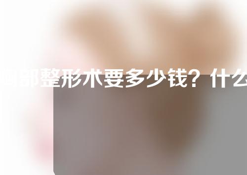 胸部整形术要多少钱？什么是假体植入法隆乳术？