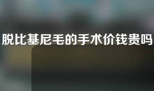 脱比基尼毛的手术价钱贵吗？