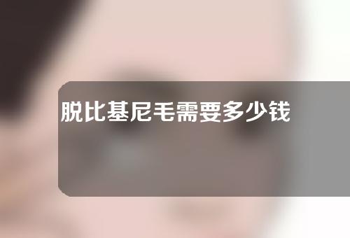 脱比基尼毛需要多少钱