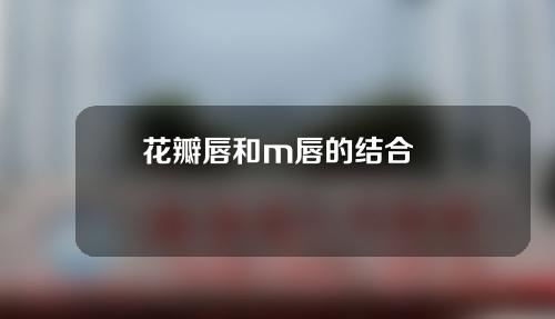 花瓣唇和m唇的结合