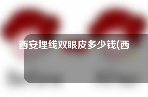 西安埋线双眼皮多少钱(西安做埋线双眼皮大概多少钱)