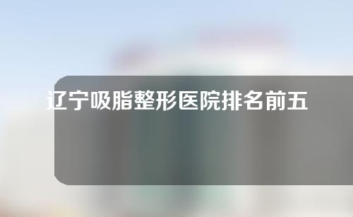 辽宁吸脂整形医院排名前五的