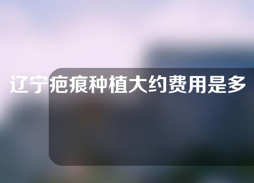 辽宁疤痕种植大约费用是多少(辽宁疤痕种植大约费用是多少钱)
