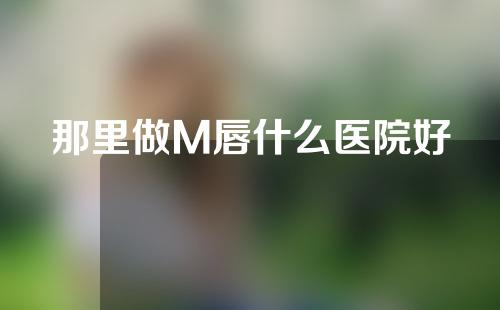 那里做M唇什么医院好