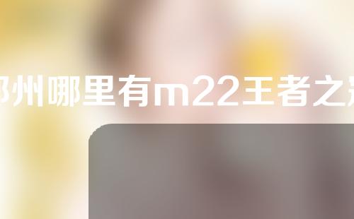 郑州哪里有m22王者之冠