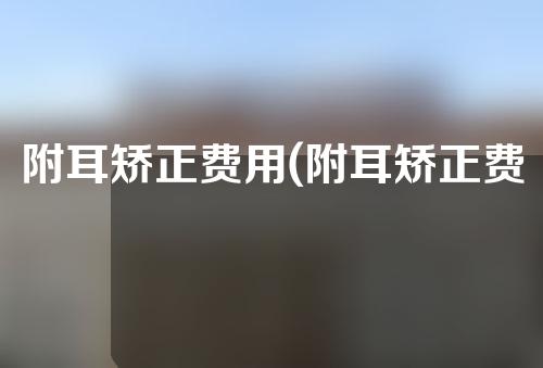 附耳矫正费用(附耳矫正费用：帮您一步了解拟定标题需要注意的几个要点)