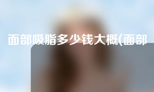 面部吸脂多少钱大概(面部吸脂价格大概多少钱)