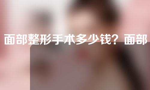 面部整形手术多少钱？面部整形手术效果如何？