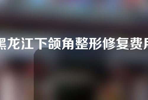 黑龙江下颌角整形修复费用高吗(哈尔滨下颌角整形手术)