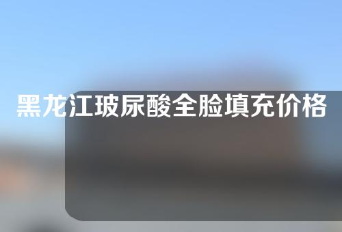 黑龙江玻尿酸全脸填充价格表(哈尔滨玻尿酸全脸填充)