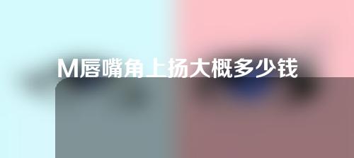 M唇嘴角上扬大概多少钱