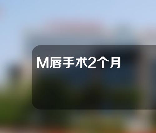 M唇手术2个月