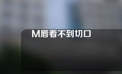 M唇看不到切口